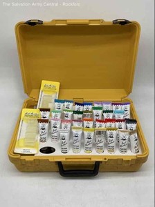 Aunt Martha's Multicolor Color Caddie Fabric Art Ballpoint Paint Tube Set