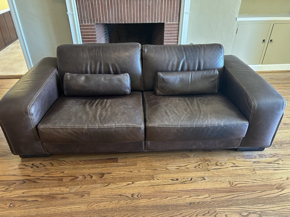 Sofá de cuero Roche Bobois Foto 2 de 4