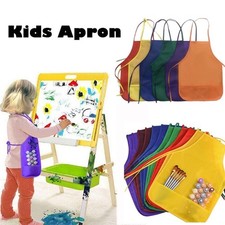 Non-Woven Fabric Children Aprons Kitchen Bib Kids Painting Apron Arts Crafts