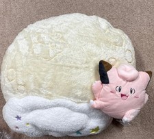 PSL Pokemon Center Original Cojín Relámpago Peluche Tsukimi Moon Clefairy Nuevo con Etiquetas