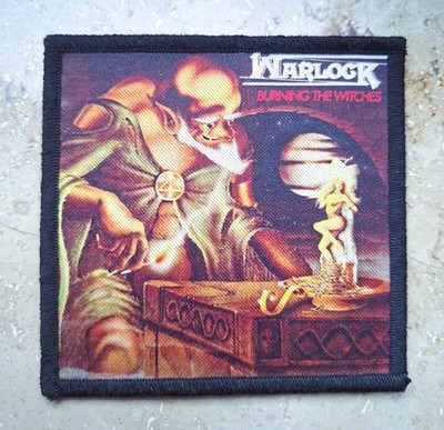 WARLOCK - BURNING THE WITCHES -- PATCH / AUFNÄHER -- HEAVY METAL / HARD ROCK