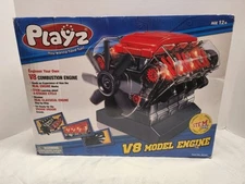 Playz V8 Combustion Engine Model Kit That Runs - Build Your Own STEM Mini V8