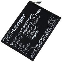 Akku FüR Xiaomi Mi 10I 5G Smartphone 3,85V 4600Mah/18Wh Li-Polymer Schwarz