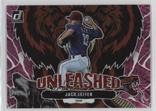 2023 Panini Donruss Unleashed Pink Fireworks Jack Leiter #U6 0t2