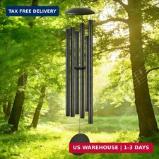 60" Extra Large Wind Chimes with Outside Deep Tone, 6 Thick and Bold Aluminum Tu