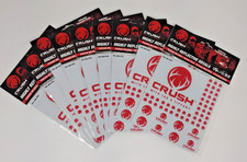CEZ Red Crush Highly Reflective Decals Arrow Treestand Wraps Hunting Lot 9 Packs