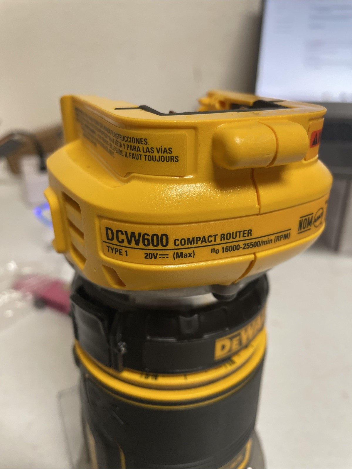DEWALT  DCW600B 20V MAX XR Cordless Compact Router Tool Only