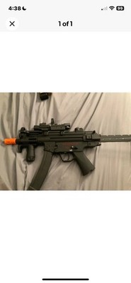 H&K MP5 Gelblaster w/ Red Dot Sight, Vertical Foregrip, Orange Tip