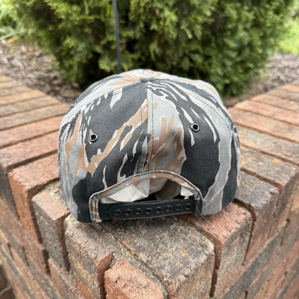 Parche de motosierra Husqvarna vintage bosque y jardín camuflaje SnapBack productos K Foto 4 de 4