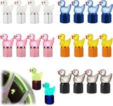 20 Pcs Cute Duck Glow in The Dark Tire Valve Caps Luminous Valve Stem Caps Inter