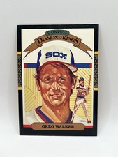1987 Donruss - Diamond Kings Greg Walker #25 Yellow Ribbon on Back