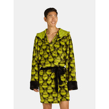 Dr. Seuss Men's Grinch Superminky Robe Stole Christmas MEDIUM NEW W TAGS