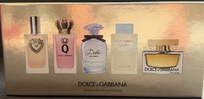 Dolce & Gabbana 5 Pc Mini Perfume Gift Set Devotion Q Blue Jasmine