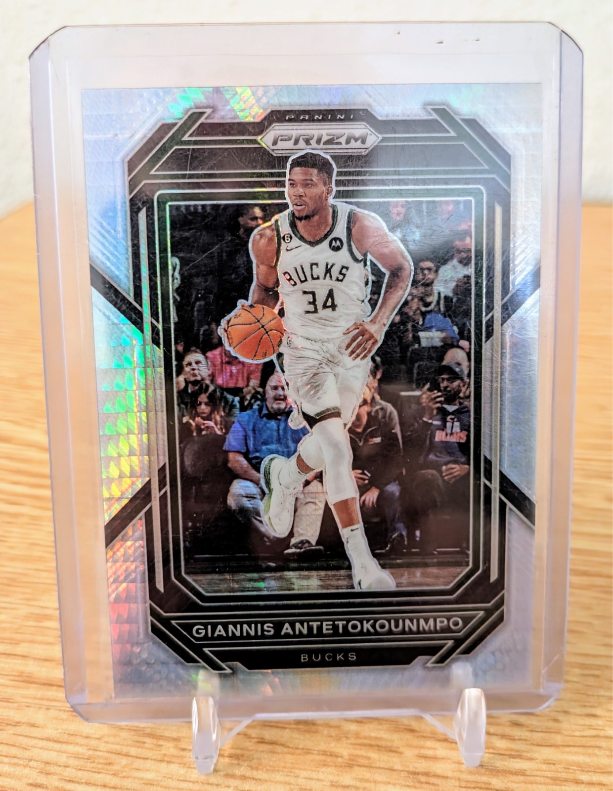 2022-23 Panini Prizm #96 Giannis Antetokounmpo SILVER HYPER PRIZM RARE SP MINT!!