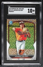 2023 Bowman Chrome Prospects Mega Box Mojo Refractor Jackson Holliday SGC 10 GEM