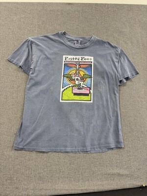Vintage 1998 Rusted Root T-Shirt Fall Tour Mens XL Blue Graphic Jam Band Tee