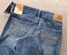 Abercrombie Kids Girls Jean Leggings 13/14 Blue Slim Fit Straight Leg Fade NWT