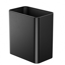 Small Bathroom Trash Can 2.4 Gallon Wastebasket, Slim Metal Garbage Can Matte...