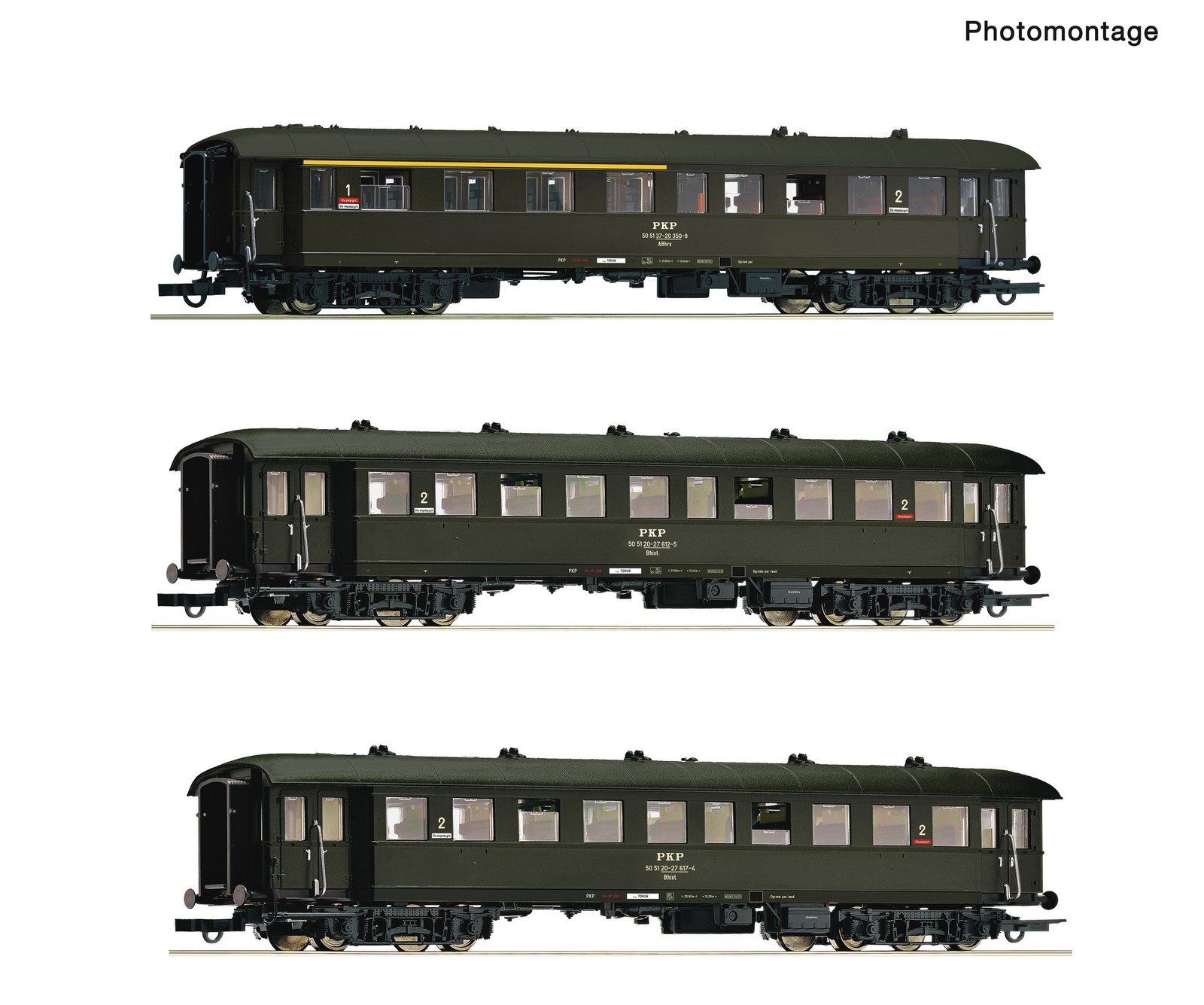 Roco 6200058 H0 3er Set Personenwagen Ep. IV PKP