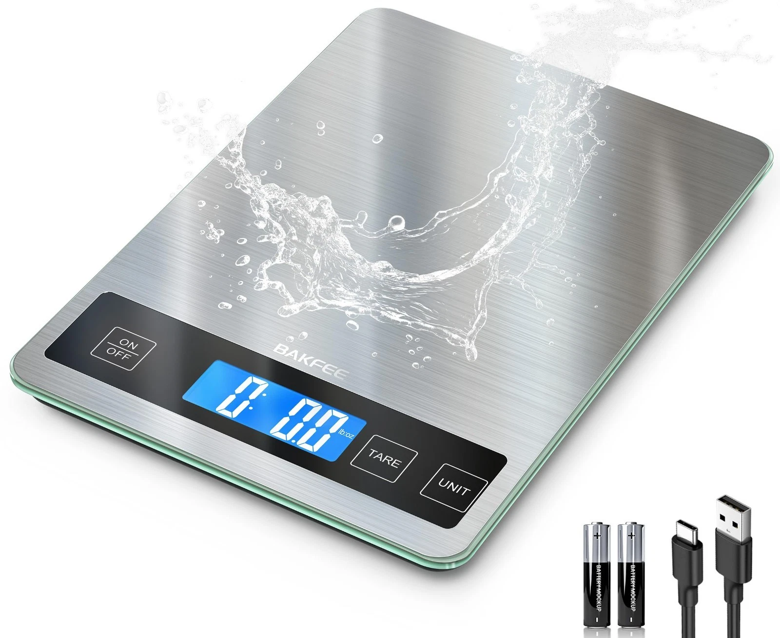 Digital Kitchen Food Scale 33lb, USB Rechargeable, Stainless Steel, Precise 1g/0
Opens in a new wind