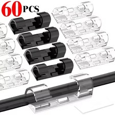 Cable Clips Organizer Drop Wire Holder Cord Management Self-Adhesive Cable