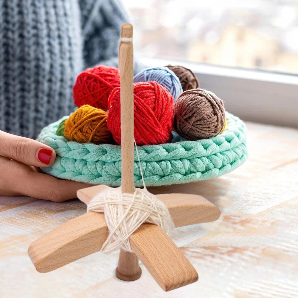 Drop Spindles Hand Spinner Tool Multifunctional Turkish Wooden Drop  - Image 3 of 4