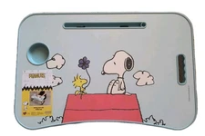 Peanuts SNOOPY & WOODSTOCK Blue Laptop Tray Table Desk (23" x 15") NEW! 🆓Ship!