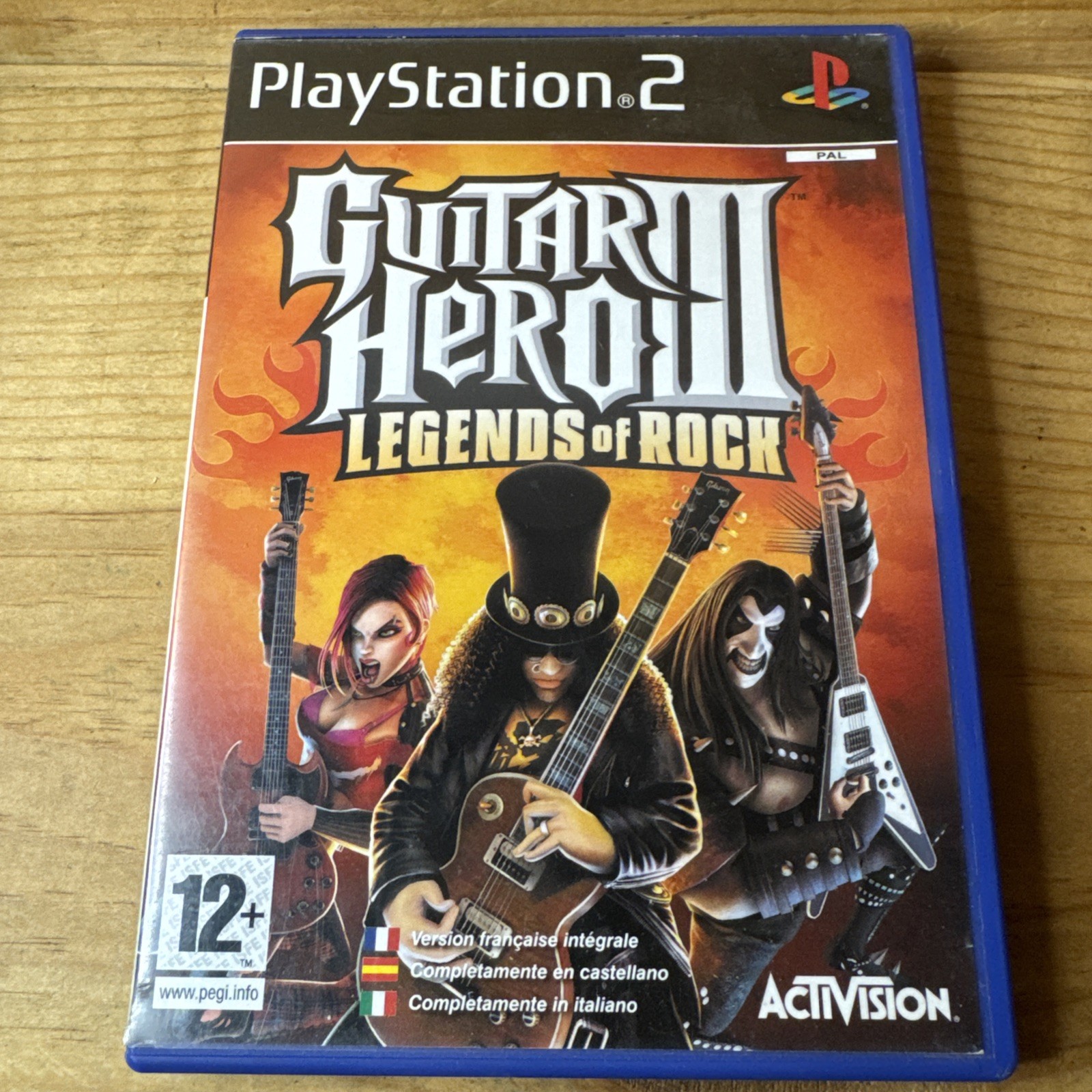 Guitar Hero III Legends of Rock Sony PlayStation 2 PS2 PAL FR SP IT Bundle Disc