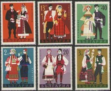 BULGARIA 1968 CULTURE Folklore. Clothing. Dresses COSTUMES - MNH