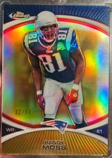 2010 Topps Finest - Randy Moss #96 Gold Refractor /50