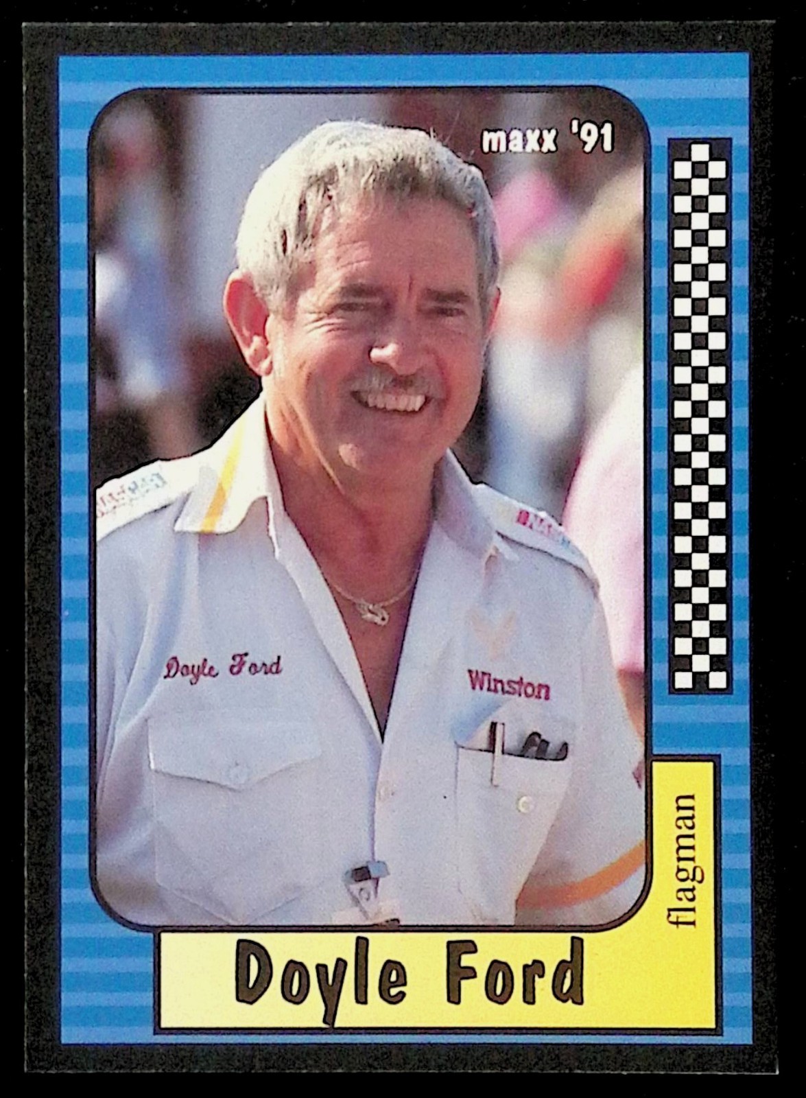 1991 MAXX ~ DOYLE FORD #104 ~ RC ROOKIE CARD ~ NASCAR AUTO RACING TRADING BASE