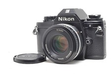  Near Mint Nikon EM SLR Film Camera w/Ai-s Nikkor 50mm f/1.8 Pancake Lens 7347