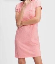 GAP Women’s size Large Coral T-Shirt Dress 100% Cotton short sleeves New