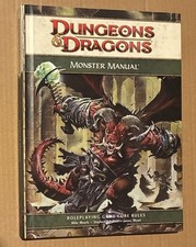 Dungeons  Dragons: Monster Manual   4th Edition Core Rulebook   Very Good