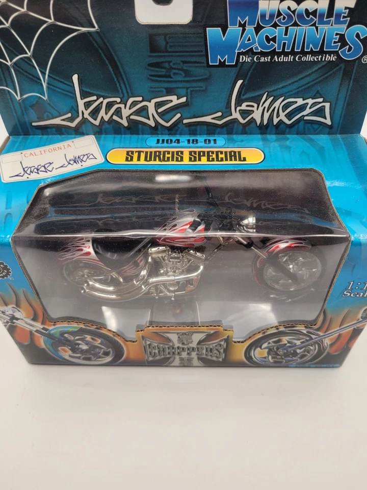 Muscle Machines Sturgis Special Motorcycle Jesse James Red JJ04-18-01 Choppers - Image 3 of 4