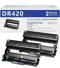 2PK Black DR420 Drum Unit for Brother TN450 TN420 HL-2270DW HL-2280DW HL-2240