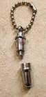 Vintage 1970 Pull Apart Metal Keychain Key Ring Chain Fob Quick Release Feature — photo 1