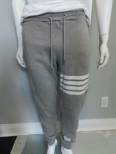 Thom Browne Heather Grey Classic Loopback 4 Bar Men's Joggers/Sweatpants Size 3