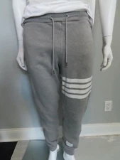Thom Browne Heather Grey Classic Loopback 4 Bar Men's Joggers/Sweatpants Size 3