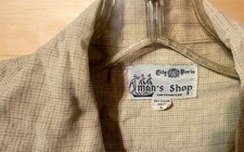 Vtg 40's 50's Flap Rockabilly Loop Shirt sz L RAYON GAB "MAN'S SHOP" SF CA