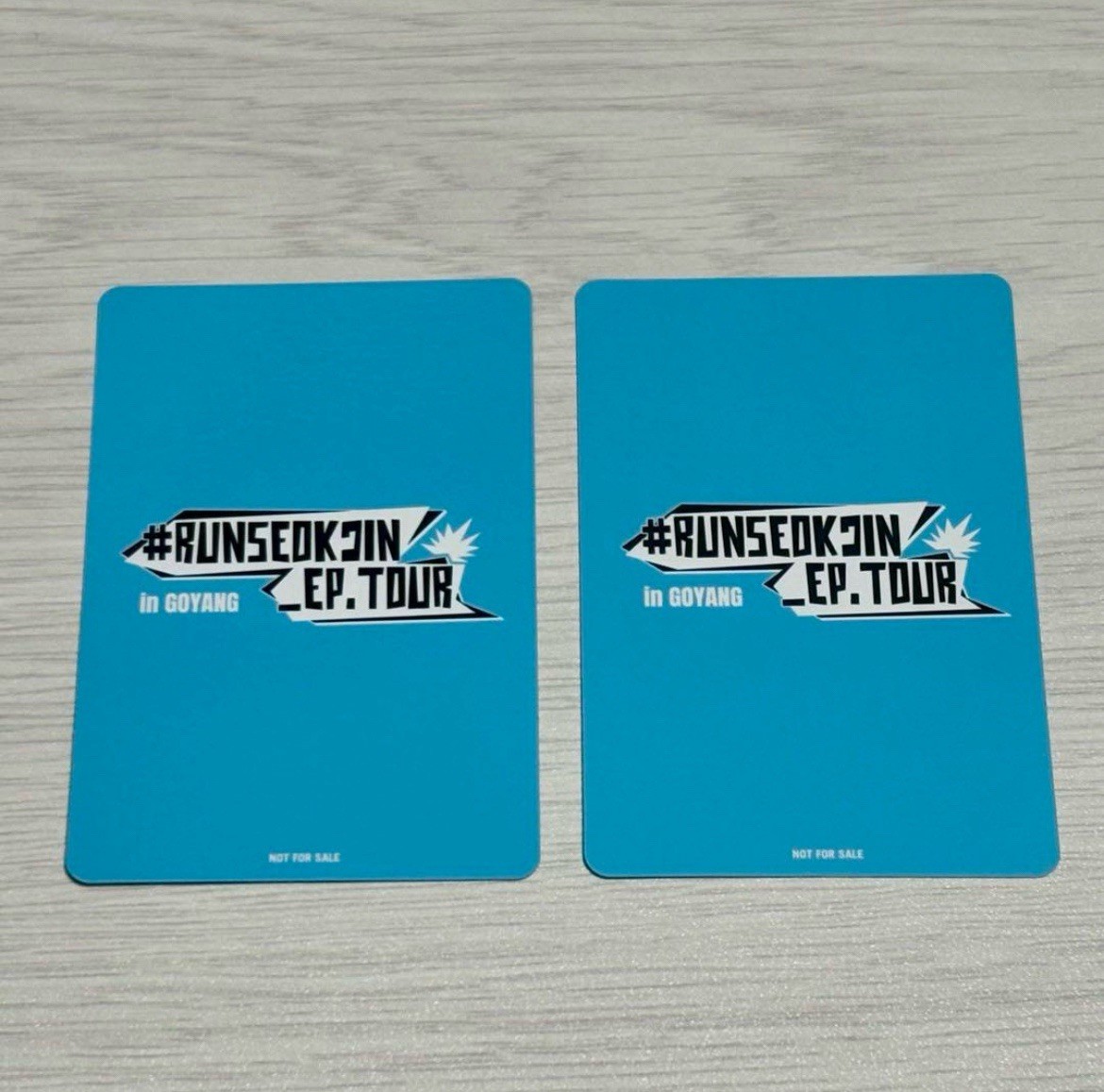 BTS Jin RUNSEOKJIN ep. Tour in Japan Photo Card Lucky draw