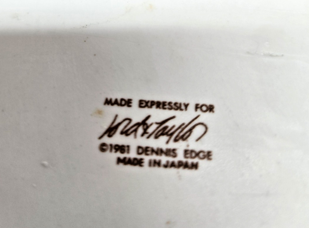 Vintage Ceramic Quiche Tart Pie Pan 10" Lord & Taylor, Made in Japan 1981