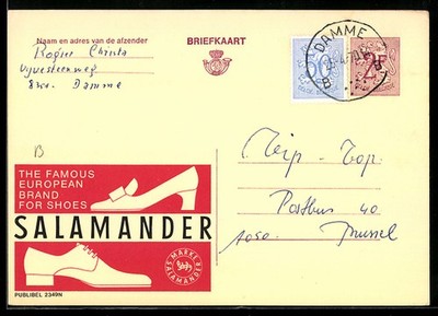 Reklame Salamander Schuhe, the famous european brand for Shoes, Ansichtskarte 
