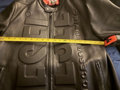Diesel -Met-Vert Logo Embossed Zipped Jacket Black XL…52 | eBay