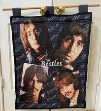 BEATLES - Cloth Banner - 2 X 3 ft - White Album photos - w/wood rod