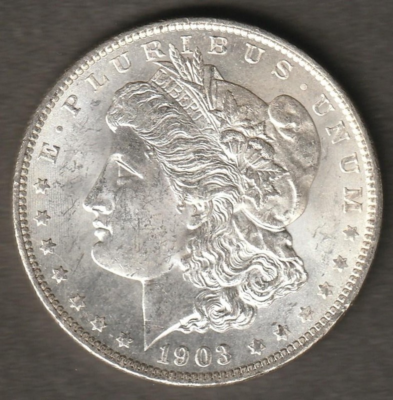 1903-O MORGAN DOLLAR BU CONDITION  ---  YHGU