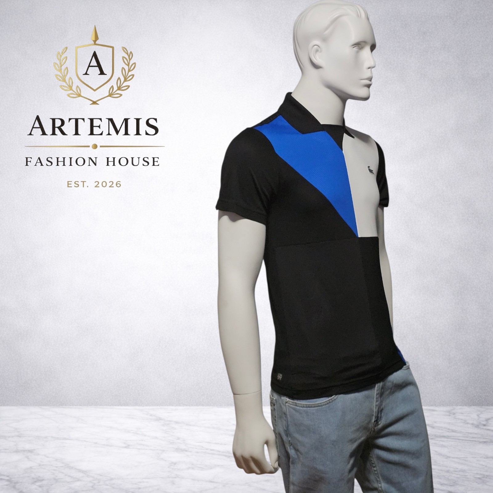 Lacoste Men's Slim Fit Black Colorblock Breathable Sport Polo Size Small thumbnail 2