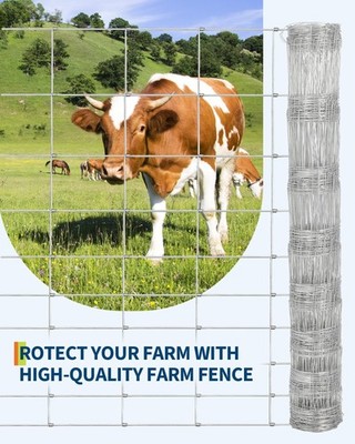 Galvanized Welded Wire Fence ,4/5/6Ft x 164/328Ft Farm Fence Poultry Enclosure