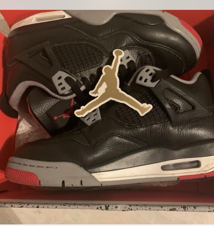 Buy Size 7 - Air Jordan 4 Retro Bred Reimagined online | eBay