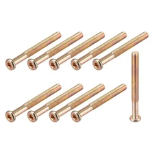 Hex Socket Head Machine Screws, (M8x75mm) 15Pcs, Carbon Steel Half Thread Screws